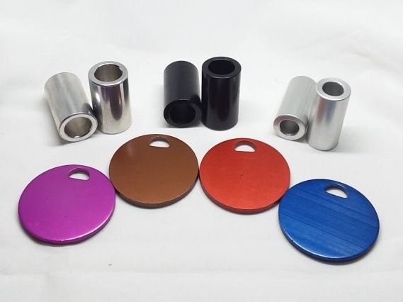 Basic Anodize Colors - Black, Blue, Violet, Red, Brown or Clear