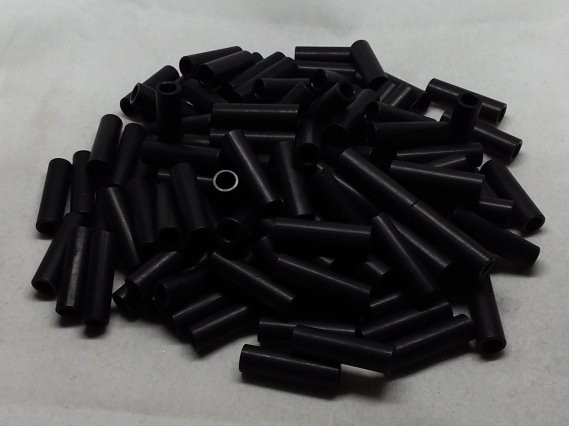 Aluminum Spacer 1/4 OD x #8 Hole x 7/8 Long - Black Anodized