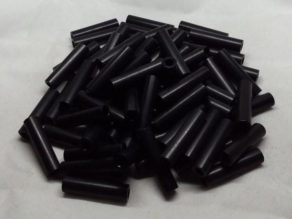 Aluminum Spacer 5/16 OD x #8 Hole x 1-1/4 Long - Black Anodized