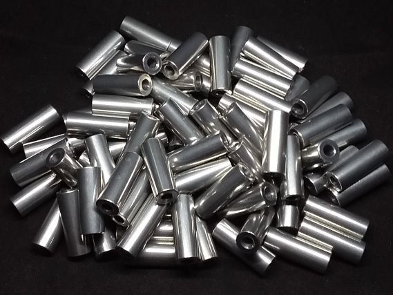 Aluminum Spacer 3/8 OD x #8 Hole x 1.000 Long