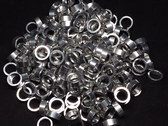 Aluminum Spacer 7/16 OD x 8mm or 5/16 ID x 11/64 Long