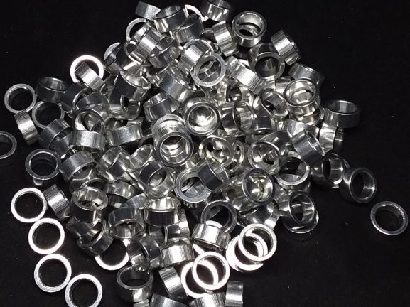 Aluminum Spacer 7/16 OD x 8mm or 5/16 ID x 3/16 Long
