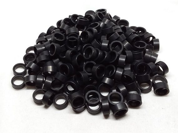 Aluminum Spacer 7/16 OD x 5/16 or 8mm x 3/16 Long-Black Anodized