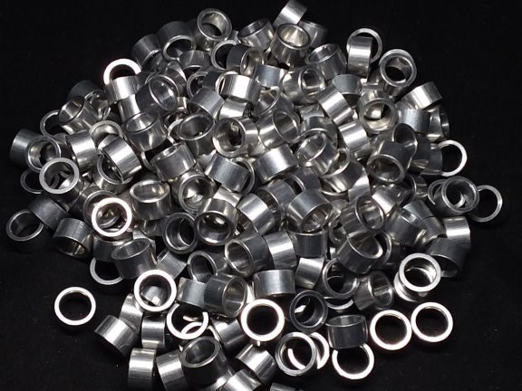 Aluminum Spacer 7/16 OD x 5/16 or 8mm ID x 1/4 Long