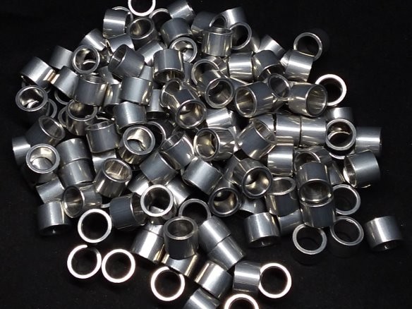 Aluminum Spacer 7/16 OD x 5/16 or 8mm ID x 21/64 Long