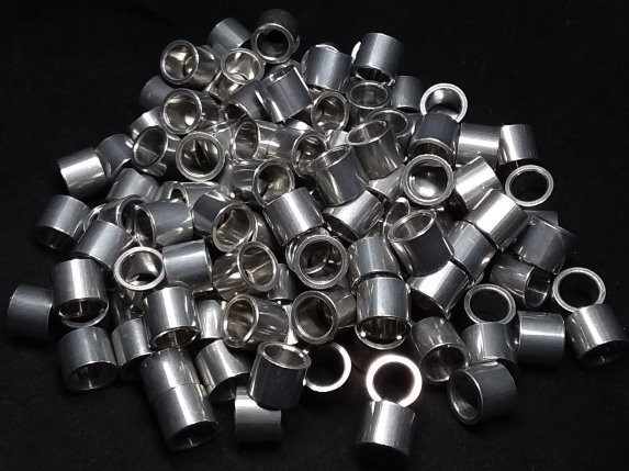 Aluminum Spacer 7/16 OD x 5/16 or 8mm ID x 23/64 Long