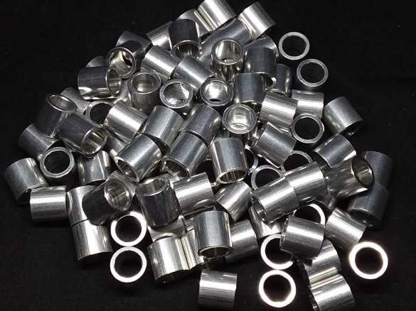 Aluminum Spacer 7/16 OD x 5/16 or 8mm ID x 7/16 Long