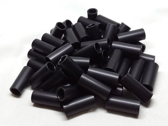 Aluminum Spacer 7/16 OD x 5/16 or 8mm x 1.000 Long-Black Anodized