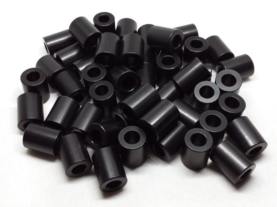 Aluminum Spacer 1/2 OD x 1/4 ID x 5/8 Long - Black Anodized