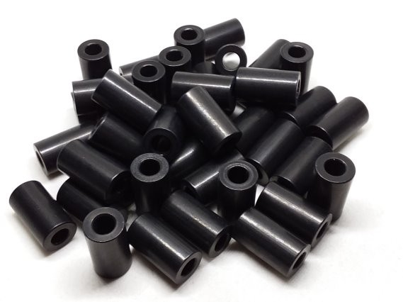 Aluminum Spacer 1/2 OD x 1/4 ID x 7/8 Long - Black Anodized
