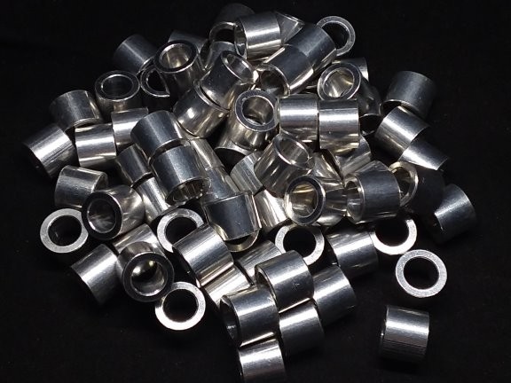 Aluminum Spacer 1/2 OD x 8mm or 5/16 ID x .402 Long