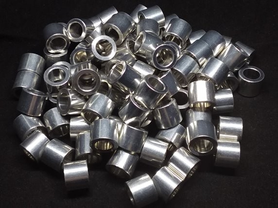 Aluminum Spacer 1/2 OD x 8mm or 5/16 ID x .410 Long