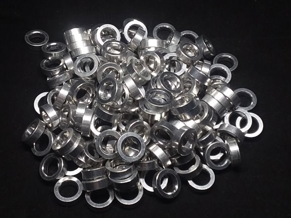 Aluminum Spacer 1/2 OD x 8mm or 5/16 ID x 5/32 Long