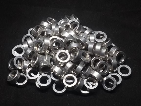 Aluminum Spacer 1/2 OD x 8mm or 5/16 ID x 11/64 Long