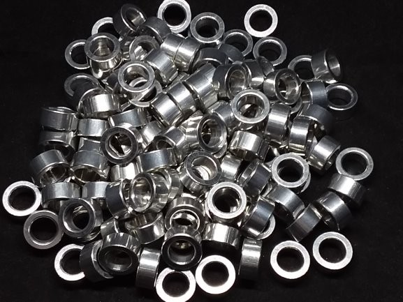 Aluminum Spacer 1/2 OD x 8mm or 5/16 ID x 15/64 Long