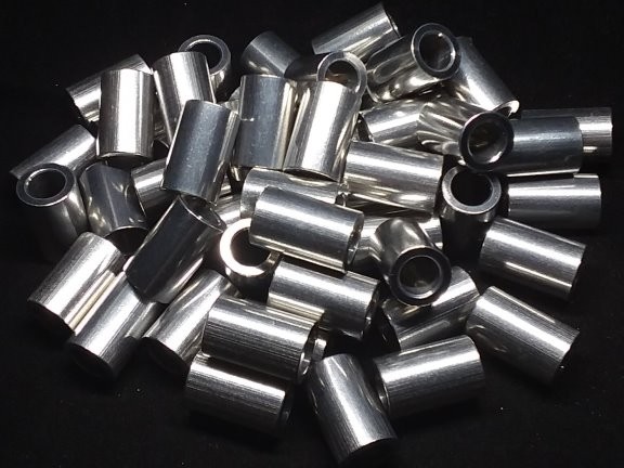 Aluminum Spacer 1/2 OD x 5/16 or 8mm ID x 20mm Long