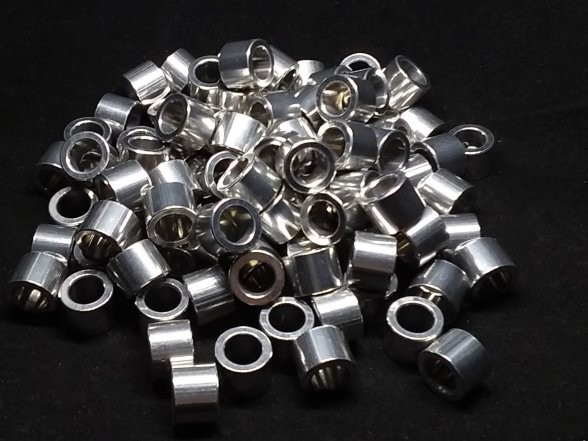 Aluminum Spacer 1/2 OD x 5/16 or 8mm ID x 3/8 Long