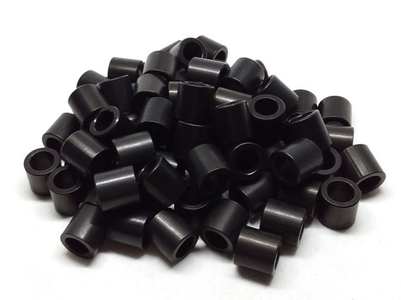 Aluminum Spacer 1/2 OD x 5/16 or 8mm ID x 1/2 Long - Black Anodized