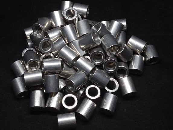 Aluminum Spacer 1/2 OD x 5/16 or 8mm ID x 9/16 Long