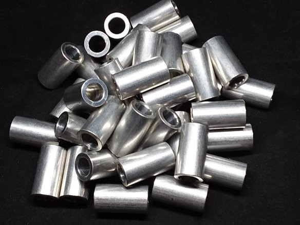 Aluminum Spacer 1/2 OD x 5/16 or 8mm ID x 15/16 Long