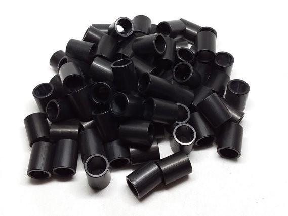 Aluminum Spacer 1/2 OD x 3/8 ID x 5/8 Long - Black Anodized 