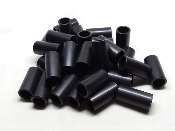 Aluminum Spacer 1/2 OD x 3/8 ID x 7/8 Long - Black Anodized 
