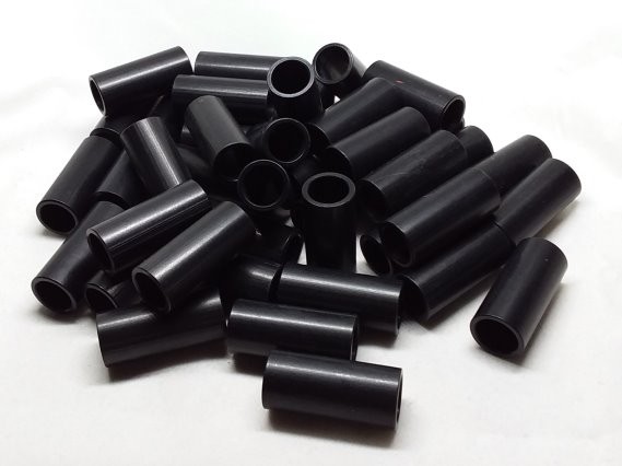 Aluminum Spacer 1/2 OD x 3/8 ID x 1-1/8 Long - Black Anodized