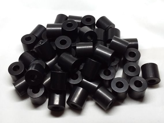 Aluminum Spacer 5/8 OD x 1/4 ID x 5/8 Long - Black Anodized