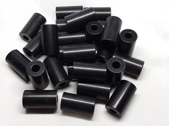 Aluminum Spacer 5/8 OD x 1/4 ID x 1-1/8 Long - Black Anodized