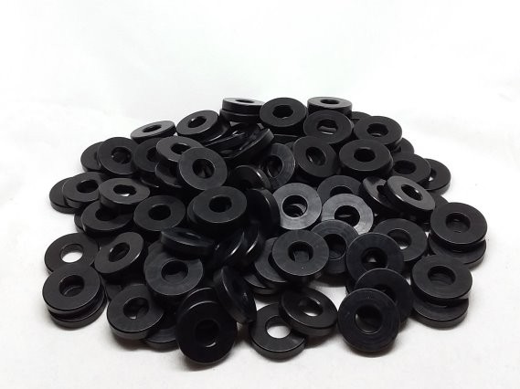 Aluminum Spacer 5/8 OD x 1/4 ID x 1/8 Long - Black Anodized