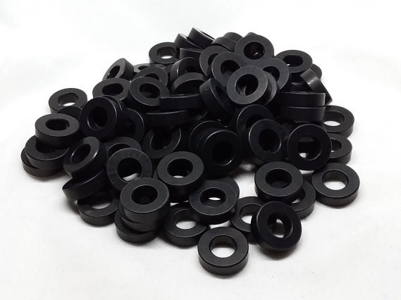 Aluminum Spacer 5/8 OD x 5/16 or 8mm ID x 3/16 Long - Black Anodized