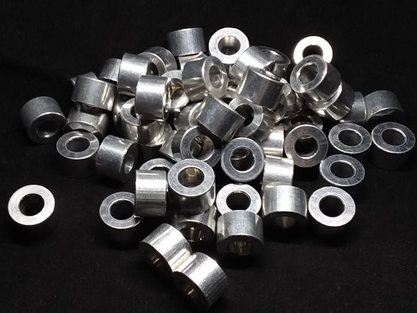 Aluminum Spacer 5/8 OD x 5/16 or 8mm ID x 13/32 Long