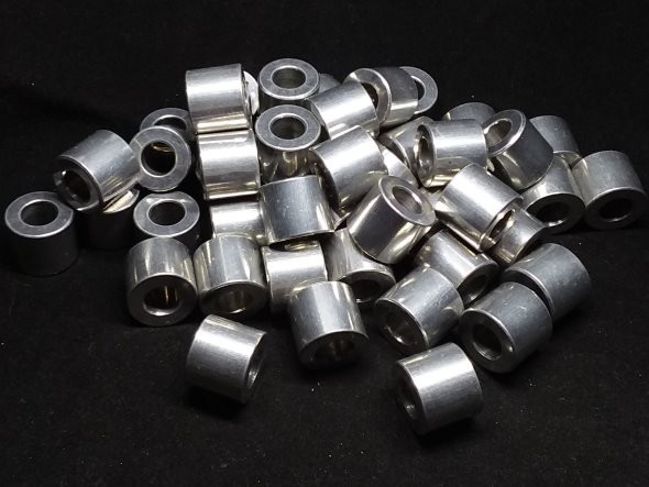 Aluminum Spacer 5/8 OD x 5/16 or 8 mm ID x 17/32 Long (Spacers)
