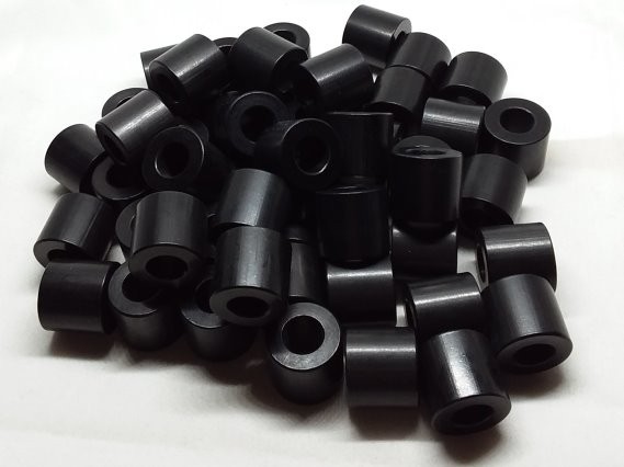 Aluminum Spacer 5/8 OD x 5/16 or 8mm ID x 9/16 Long - Black Anodized