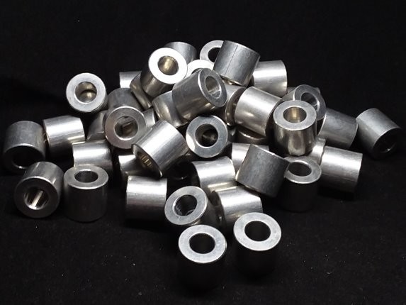 Aluminum Spacer 5/8 OD x 5/16 or 8mm ID x 9/16 Long