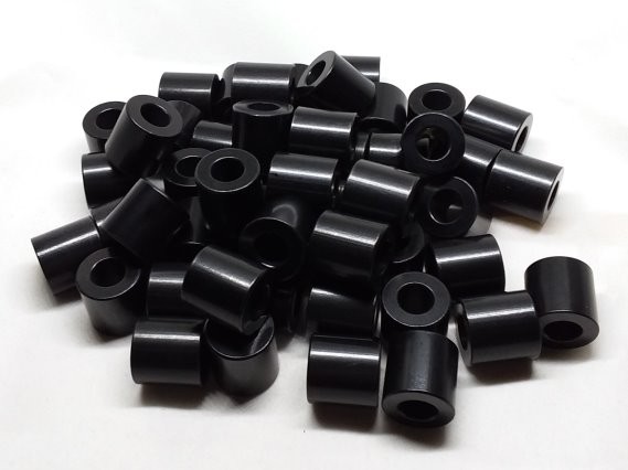 Aluminum Spacer 5/8 OD x 5/16 or 8mm ID x 5/8 Long - Black Anodized