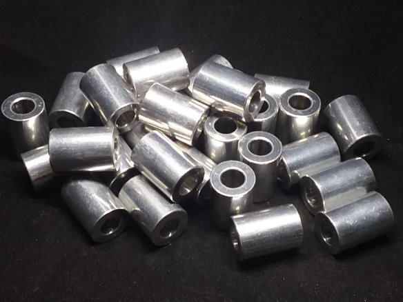 Aluminum Spacer 5/8 OD x 5/16 or 8mm ID x 7/8 Long