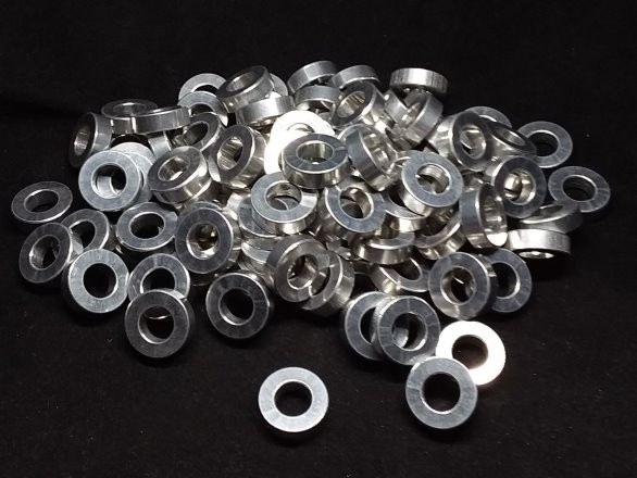 Aluminum Spacer 5/8 OD x 5/16 or 8.1mm ID x 5mm Long