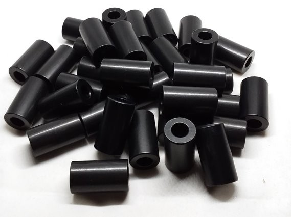 Aluminum Spacer 5/8 OD x 5/16 or 8mm ID x 1-1/8 Long - Black Anodized