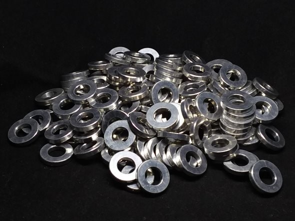 Aluminum Spacer 5/8 OD x 5/16 or 8mm ID x 7/64 Long 