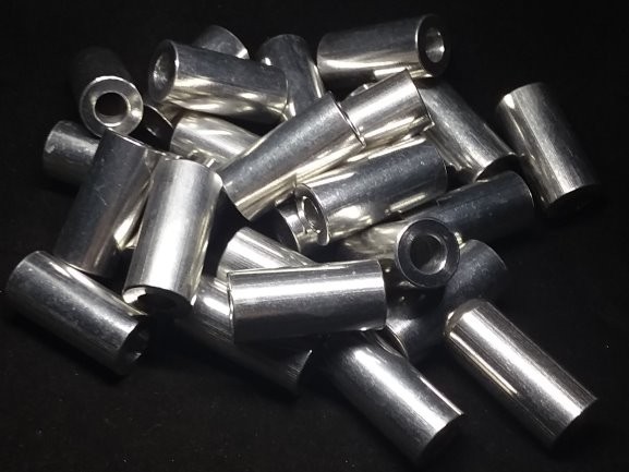 Aluminum Spacer 5/8 OD x 5/16 or 8mm ID x 1-5/16 Long