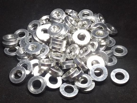 Aluminum Spacer 5/8 OD x 5/16 or 8mm ID x 1/8 Long