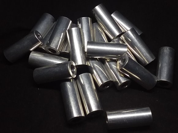Aluminum Spacer 5/8 OD x 5/16 or 8mm ID x 1-1/2 Long