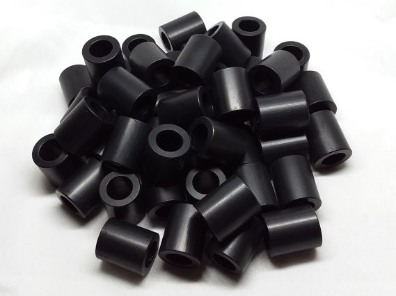 Aluminum Spacer 5/8 OD x 3/8 ID x 3/4 Long - Black Anodized