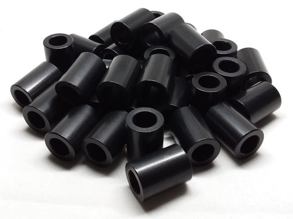 Aluminum Spacer 5/8 OD x 3/8 ID x 7/8 Long - Black Anodized