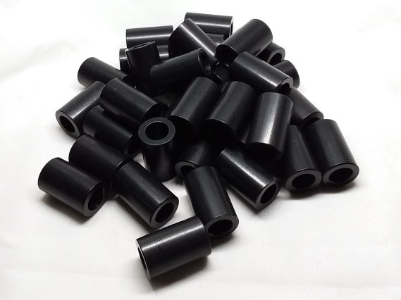 Aluminum Spacer 5/8 OD x 3/8 ID x 1.000 Long - Black Anodized