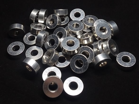 Aluminum Spacer 3/4 OD x 5/16 or 8 mm ID x 1/4 Long Aluminum Metal Spacers
