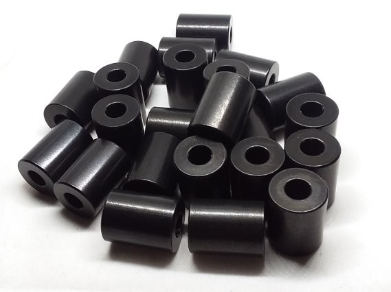 Aluminum Spacer 3/4 OD x 5/16 ID x 1.000 Long - Black Anodized