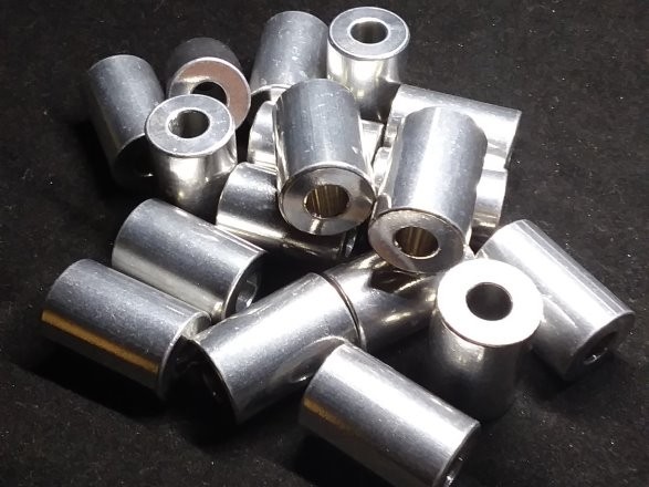 Aluminum Spacer 3/4 OD x 5/16 or 8 mm ID x 1-1/8 Long Aluminum Metal Spacers