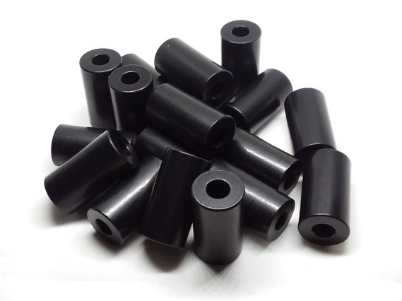Aluminum Spacer 3/4 OD x 5/16 ID x 1-3/8 Long - Black Anodized